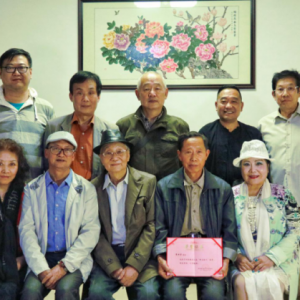 劉松林會長一行赴泗涇采風并探訪會員獲獎農民畫家崔世榮