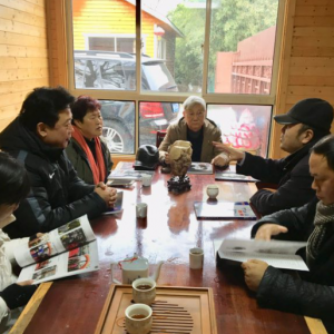 劉松林會長一行前往采風創作基地朱嘉生態桂花園洽談合作辭舊迎新