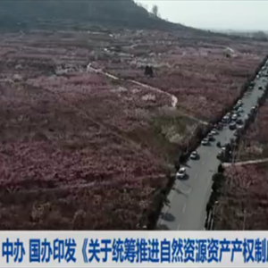 中辦國辦印發指導意見統籌推進自然資源資產產權制度改革
