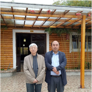 劉松林會長應邀赴桂花園與李根長董事長促膝長談