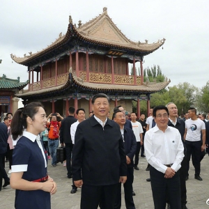 習近平考察嘉峪關關城