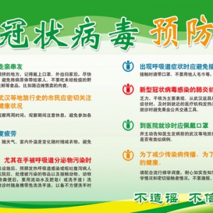 新型冠狀病毒預防知識