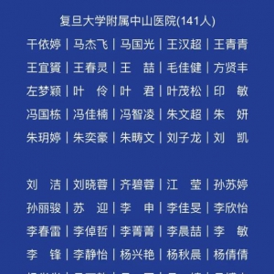 上海支援湖北醫療隊英雄榜全名單公布，記住這1649個閃亮的名字！