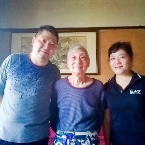 劉松林會長在浦東家中會見孫美娜教授