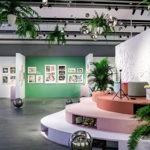 到上圖東館“閱讀四季” 這個“種出來”的插畫展開幕