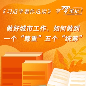 《習近平著作選讀》學習筆記：做好城市工作，如何做到一個“尊重”五個“統籌”