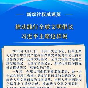 推動(dòng)踐行全球文明倡議，習(xí)近平主席這樣說